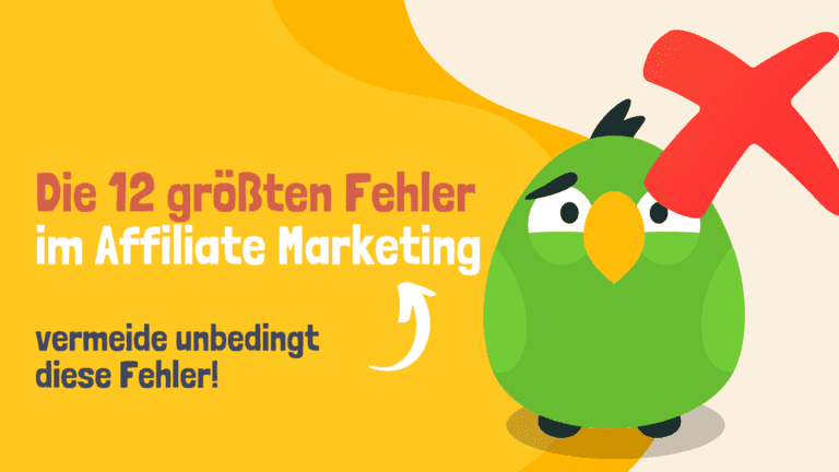 Fehler im Affiliate Marketing