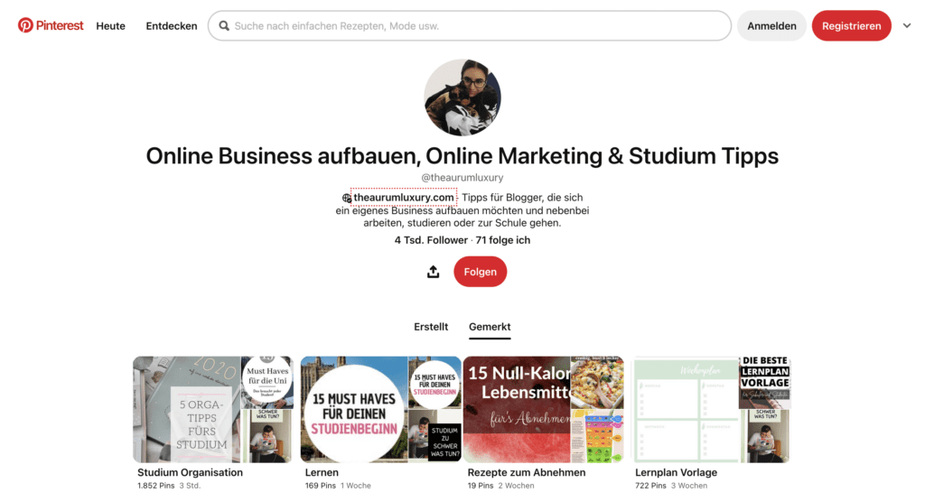 Pinterest Affiliate Marketing  - Affiliate Marketing auf Pinterest