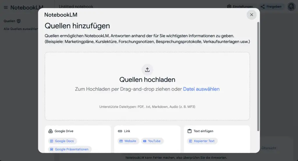 NotebookLM Podcast Deutsch KI Podcasts auf Deutsch erstellen, so