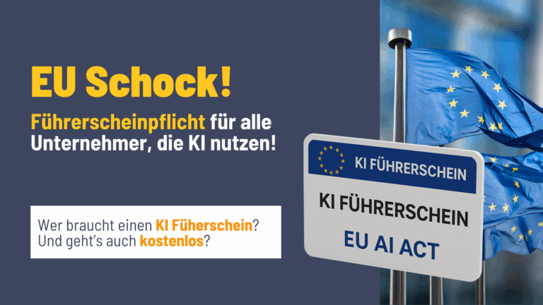 KI Führerschein kostenlos bekommen - Wer ist von der EU AI ACT betroffen